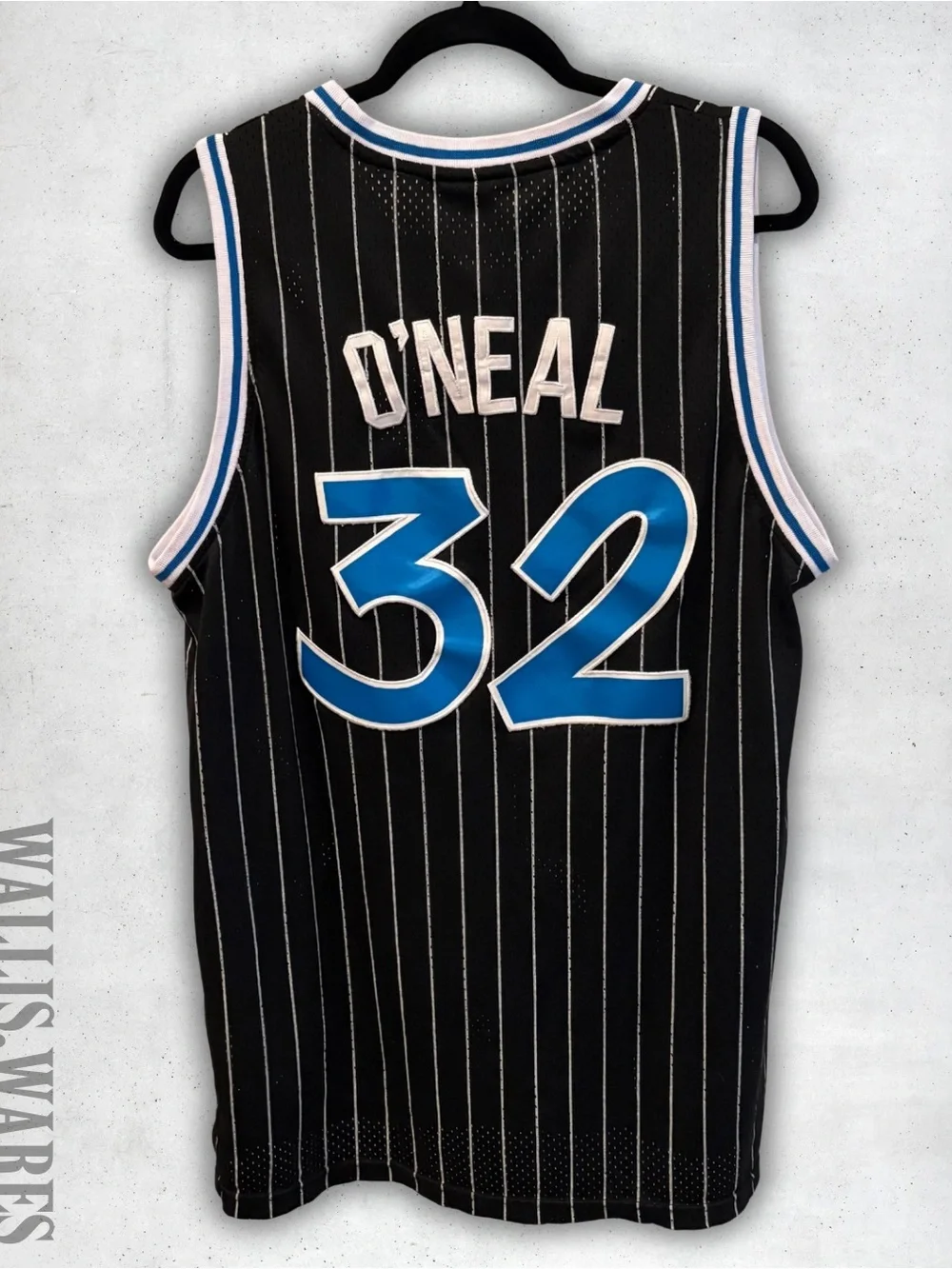 Nike Orlando Magic #32 Pinstripe Jersey - Black/Blue/White